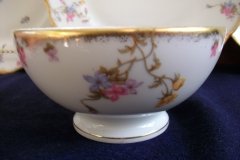 BAWO & DOTTER (ELITE WORKS) SCATTERED FLOWERS- CRANBERRY BOWL  .....   http://jaapiesfinechinastore.com