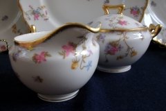 BAWO & DOTTER (ELITE WORKS) SCATTERED FLOWERS- CREAMER  6oz  .....   http://jaapiesfinechinastore.com