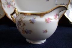 BAWO & DOTTER (ELITE WORKS) SCATTERED FLOWERS- CREAMER  6oz  .....   http://jaapiesfinechinastore.com