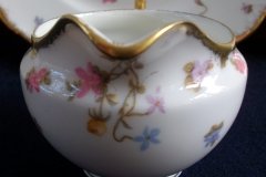 BAWO & DOTTER (ELITE WORKS) SCATTERED FLOWERS- CREAMER  6oz  .....   http://jaapiesfinechinastore.com