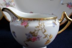 BAWO & DOTTER (ELITE WORKS) SCATTERED FLOWERS- CREAMER  6oz  .....   http://jaapiesfinechinastore.com
