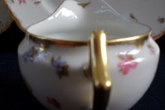 BAWO & DOTTER (ELITE WORKS) SCATTERED FLOWERS- CREAMER  6oz  .....   http://jaapiesfinechinastore.com