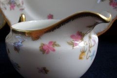 BAWO & DOTTER (ELITE WORKS) SCATTERED FLOWERS- CREAMER  6oz  .....   http://jaapiesfinechinastore.com