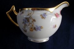BAWO & DOTTER (ELITE WORKS) SCATTERED FLOWERS- CREAMER  6oz  .....   http://jaapiesfinechinastore.com