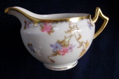 BAWO & DOTTER (ELITE WORKS) SCATTERED FLOWERS- CREAMER  6oz  .....   http://jaapiesfinechinastore.com