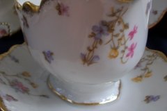 BAWO & DOTTER (ELITE WORKS) SCATTERED FLOWERS-GRAVY BOAT with ATTACHED UNDERPLATE  .....   http://jaapiesfinechinastore.com