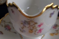 BAWO & DOTTER (ELITE WORKS) SCATTERED FLOWERS-GRAVY BOAT with ATTACHED UNDERPLATE  .....   https://www.jaapiesfinechinastore.com