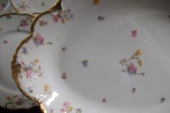 BAWO & DOTTER (ELITE WORKS) SCATTERED FLOWERS- LARGE SERVING  PLATTER 16 3/8" ..... http://jaapiesfinechinastore.com