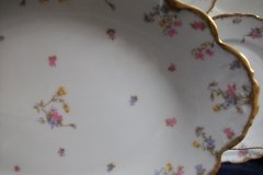 BAWO & DOTTER (ELITE WORKS) SCATTERED FLOWERS- LARGE SERVING  PLATTER 16 3/8" ..... http://jaapiesfinechinastore.com