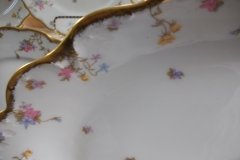 BAWO & DOTTER (ELITE WORKS) SCATTERED FLOWERS- LARGE SERVING  PLATTER 16 3/8" ..... http://jaapiesfinechinastore.com