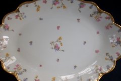 BAWO & DOTTER (ELITE WORKS) SCATTERED FLOWERS- LARGE SERVING  PLATTER 16 3/8" ..... http://jaapiesfinechinastore.com