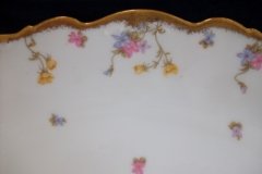 BAWO & DOTTER (ELITE WORKS) SCATTERED FLOWERS- LARGE SERVING  PLATTER 16 3/8" ..... http://jaapiesfinechinastore.com