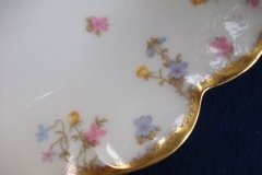 BAWO & DOTTER (ELITE WORKS) SCATTERED FLOWERS- LARGE SERVING  PLATTER 16 3/8" ..... http://jaapiesfinechinastore.com