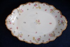 BAWO & DOTTER (ELITE WORKS) SCATTERED FLOWERS- MEDIUM SERVING  PLATTER  13  7/8" ..... http://jaapiesfinechinastore.com