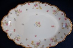BAWO & DOTTER (ELITE WORKS) SCATTERED FLOWERS- MEDIUM SERVING  PLATTER  13  7/8" ..... http://jaapiesfinechinastore.com