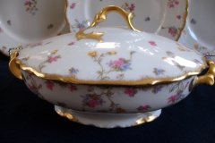 BAWO & DOTTER  (ELITE WORKS) SCATTERED FLOWERS- OVAL COVERED SERVING BOWL .....   http://jaapiesfinechinastore.com