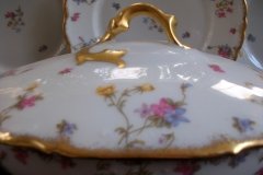 BAWO & DOTTER  (ELITE WORKS) SCATTERED FLOWERS- OVAL COVERED SERVING BOWL .....   http://jaapiesfinechinastore.com