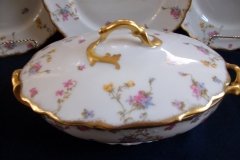 BAWO & DOTTER  (ELITE WORKS) SCATTERED FLOWERS- OVAL COVERED SERVING BOWL .....   http://jaapiesfinechinastore.com