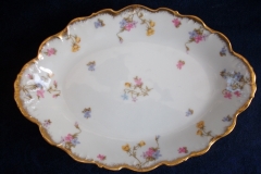 BAWO & DOTTER (ELITE WORKS) SCATTERED FLOWERS- SMALL SERVING  PLATTER  11  1/4" ..... https://www.jaapiesfinechinastore.com