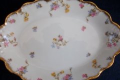BAWO & DOTTER (ELITE WORKS) SCATTERED FLOWERS- SMALL SERVING  PLATTER  11  1/4" ..... http://jaapiesfinechinastore.com