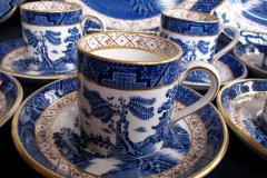 BOOTHS REAL OLD WILLOW A8025- BOOTHS REAL OLD WILLOW- COFFEE CAN & SAUCER .....   https://www.jaapiesfinechinastore.com