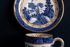 BOOTHS REAL OLD WILLOW A8025- BOOTHS REAL OLD WILLOW- COFFEE CAN & SAUCER .....   http://jaapiesfinechinastore.com