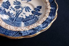 BOOTHS REAL OLD WILLOW A8025- CUPS &  SAUCERS  .....   http://jaapiesfinechinastore.com