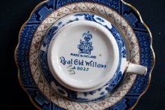 BOOTHS REAL OLD WILLOW A8025- CUPS &  SAUCERS  .....   http://jaapiesfinechinastore.com