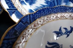 BOOTHS REAL OLD WILLOW A8025- RIM DESSERT BOWL   .....   http://jaapiesfinechinastore.com