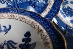 BOOTHS REAL OLD WILLOW A8025- RIM DESSERT BOWL   .....   http://jaapiesfinechinastore.com