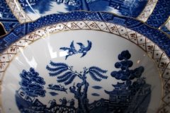 BOOTHS REAL OLD WILLOW A8025- RIM DESSERT BOWL   .....   http://jaapiesfinechinastore.com