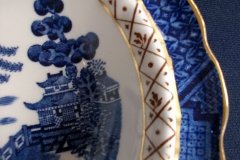 BOOTHS REAL OLD WILLOW A8025- RIM DESSERT BOWL   .....   http://jaapiesfinechinastore.com