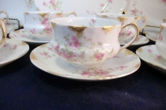 CHARLES FIELD HAVILAND/GDA WILD GERANIUM PINK-  CUP & SAUCER     .....   https://www.jaapiesfinechinastore.com