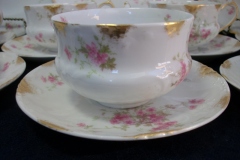 CHARLES FIELD HAVILAND/GDA WILD GERANIUM PINK-  CUP & SAUCER     .....   https://www.jaapiesfinechinastore.com