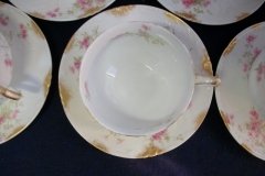 CHARLES FIELD HAVILAND/GDA WILD GERANIUM PINK-  CUP & SAUCER     .....   http://jaapiesfinechinastore.com