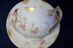 CHARLES FIELD HAVILAND/GDA WILD GERANIUM PINK-  CUP & SAUCER     .....   https://www.jaapiesfinechinastore.com