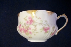 CHARLES FIELD HAVILAND/GDA WILD GERANIUM PINK-  CUP & SAUCER     .....   https://www.jaapiesfinechinastore.com