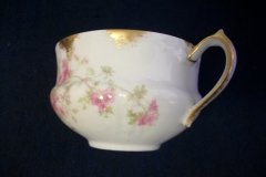 CHARLES FIELD HAVILAND/GDA WILD GERANIUM PINK-  CUP & SAUCER     .....   http://jaapiesfinechinastore.com
