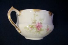 CHARLES FIELD HAVILAND/GDA WILD GERANIUM PINK-  CUP & SAUCER     .....   http://jaapiesfinechinastore.com