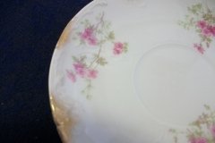 CHARLES FIELD HAVILAND/GDA WILD GERANIUM PINK-  CUP & SAUCER     .....   http://jaapiesfinechinastore.com