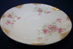 CHARLES FIELD HAVILAND/GDA WILD GERANIUM PINK-  CUP & SAUCER     .....   http://jaapiesfinechinastore.com
