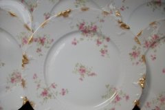 CHARLES FIELD HAVILAND/GDA WILD GERANIUM PINK- DINNER PLATE RAISED DAUBS  ..... http://jaapiesfinechinastore.com