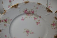 CHARLES FIELD HAVILAND/GDA WILD GERANIUM PINK- DINNER PLATE RAISED DAUBS  ..... http://jaapiesfinechinastore.com