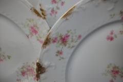 CHARLES FIELD HAVILAND/GDA WILD GERANIUM PINK- DINNER PLATE RAISED DAUBS  ..... https://www.jaapiesfinechinastore.com