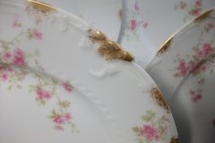 CHARLES FIELD HAVILAND/GDA WILD GERANIUM PINK- DINNER PLATE RAISED DAUBS  ..... http://jaapiesfinechinastore.com