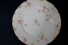 CHARLES FIELD HAVILAND/GDA WILD GERANIUM PINK- DINNER PLATE RAISED DAUBS  ..... http://jaapiesfinechinastore.com