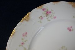 CHARLES FIELD HAVILAND/GDA WILD GERANIUM PINK- DINNER PLATE RAISED DAUBS  ..... http://jaapiesfinechinastore.com