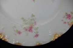 CHARLES FIELD HAVILAND/GDA WILD GERANIUM PINK- DINNER PLATE RAISED DAUBS  ..... http://jaapiesfinechinastore.com