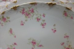 CHARLES FIELD HAVILAND/GDA WILD GERANIUM PINK-  OVAL PLATTER  11 3/4"    .....   http://jaapiesfinechinastore.com