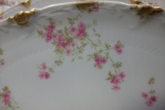 CHARLES FIELD HAVILAND/GDA WILD GERANIUM PINK-  OVAL PLATTER  11 3/4"    .....   http://jaapiesfinechinastore.com